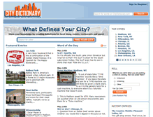 Tablet Screenshot of citydictionary.com